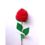 Kép 3/3 - Piros bársony rózsa 1 szál